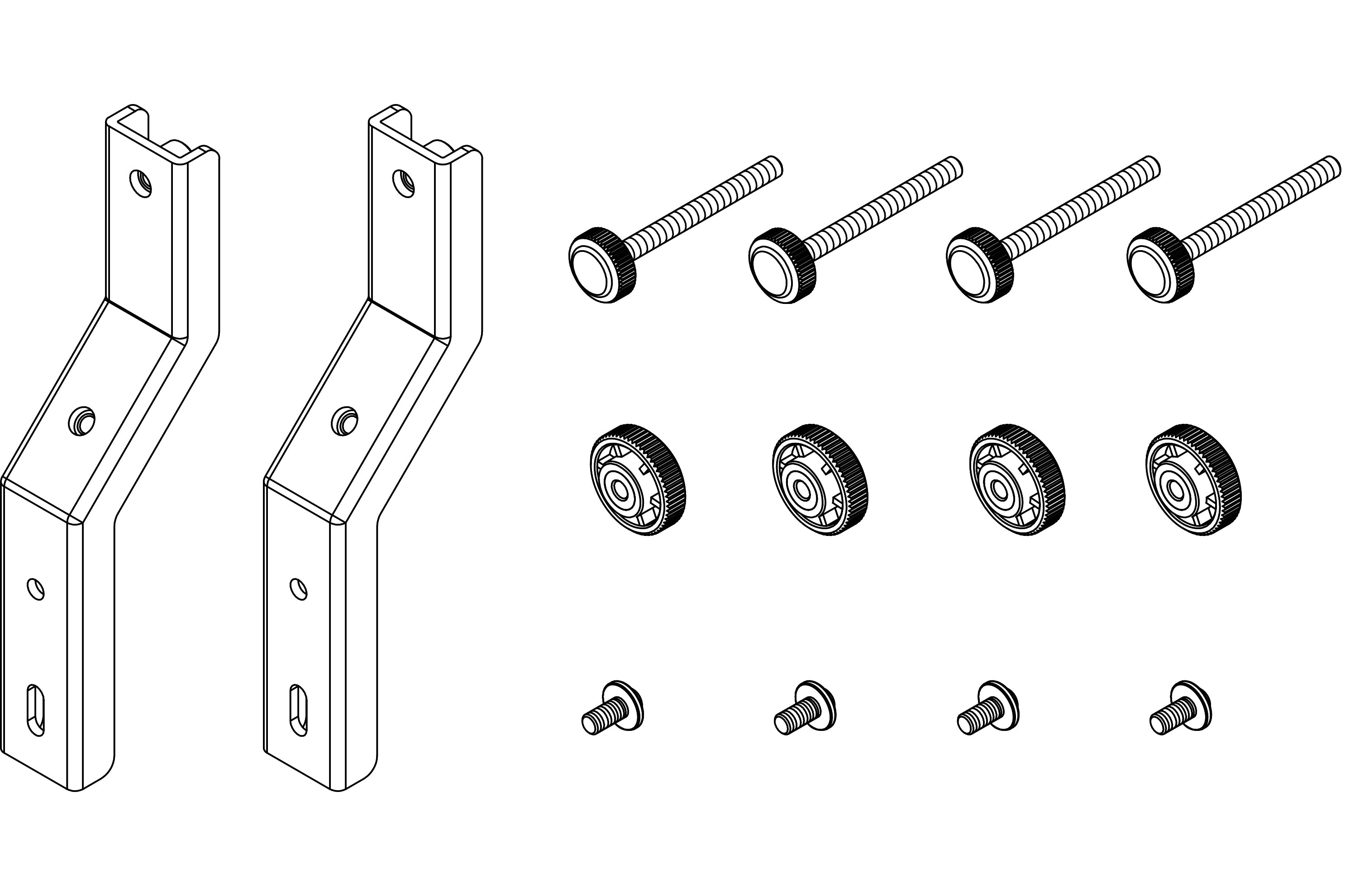 80500 - Fence Enhancement Brackets for Aluminum Fence
