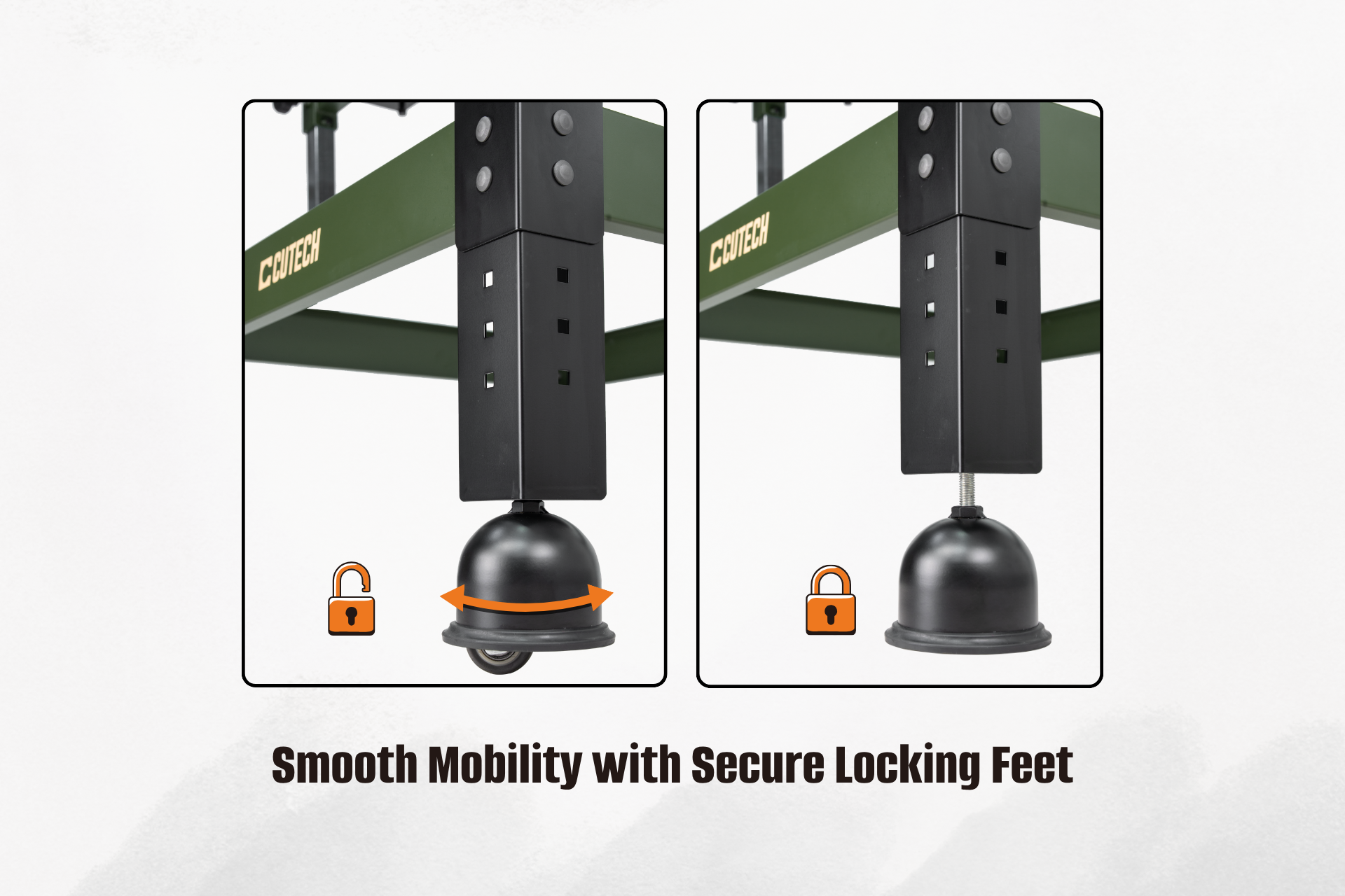 Mobile Benchtop Machine Stand with Extension Rollers - CUTECH 80201R