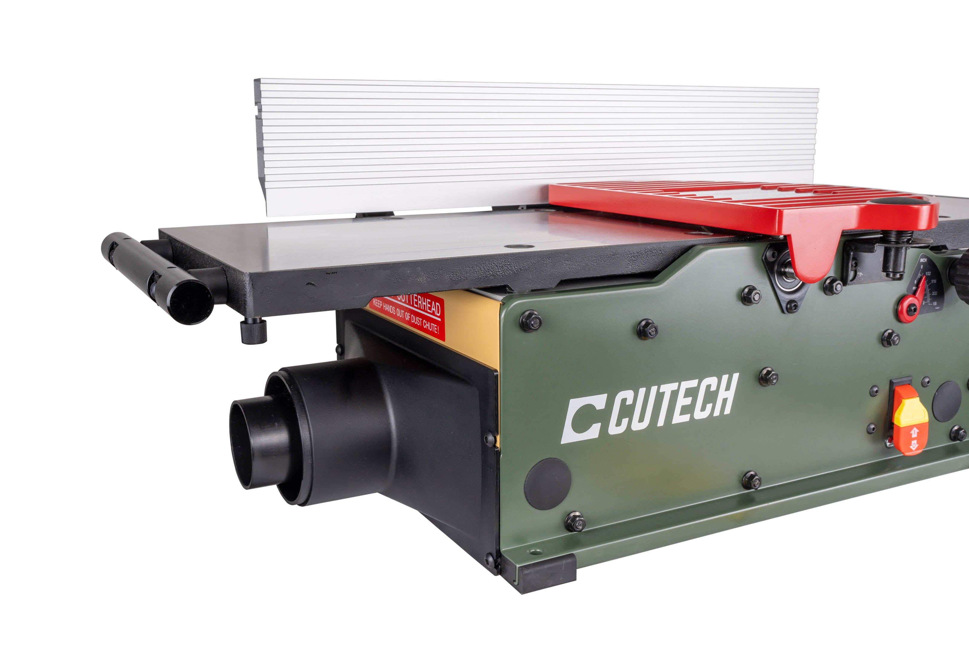 10 inch Spiral Cutterhead Benchtop Jointer (Cast Iron Tables) - CUTECH 401100HI