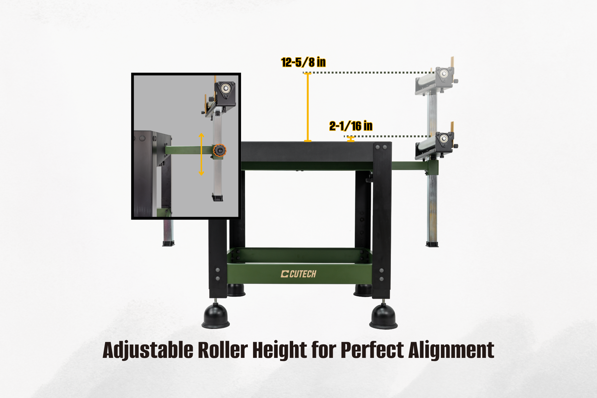Mobile Benchtop Machine Stand with Extension Rollers - CUTECH 80201R